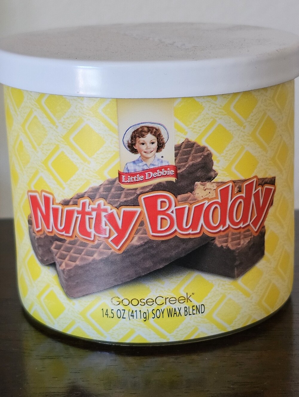 Nutty Buddy Candle Little Debbie Goose Creek Soy Wax, 3 Wick